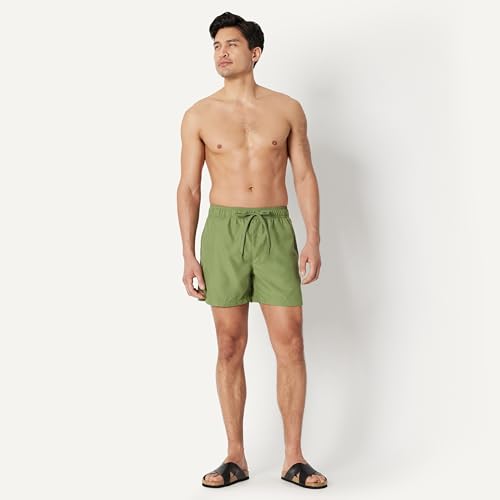 Image of Amazon Essentials Men's Swim Trunks with Mesh Lining, Pockets, Drawstring Closure