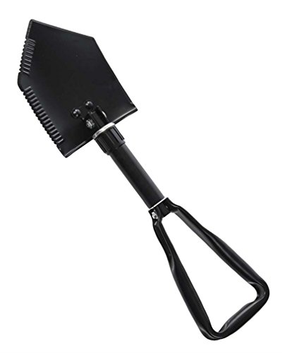 Mil-Tec US 2.5mm Trifold Shovel with Pouch Black