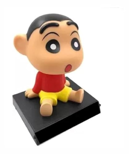 Image of Super Hero Shinchan Action Figure Limited Edition Bobblehead with Mobile Holder for Car Dashboard, Office Desk & Study Table (Pack of 1), Rubber