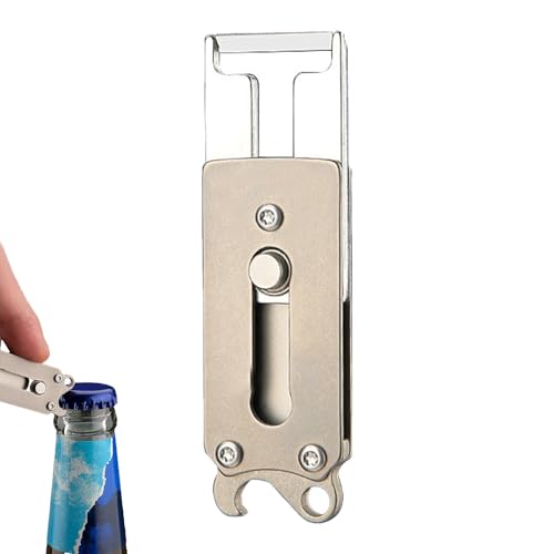 Portachiavi apribottiglie, pelafrutta - Portachiavi per pelapatate in lega di titanio,Utensile da cucina multifunzionale, pelafrutta con apribottiglie in titanio per campeggio, escursionismo e attivit