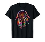 Colorful Dreamcatcher Feathers Tribal Native American Indian T-Shirt Small
