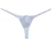 Men's Breath Hole Thong Bulge Pouch Bikini G-string Underwear T-back Male Micro T-back Thongs White M