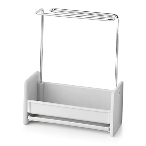 Support de Séchage pour Torchons, Compact, Polyvalent, Amovible, Comptoir de Cuisine, Organisateur D'éponges à Savon
