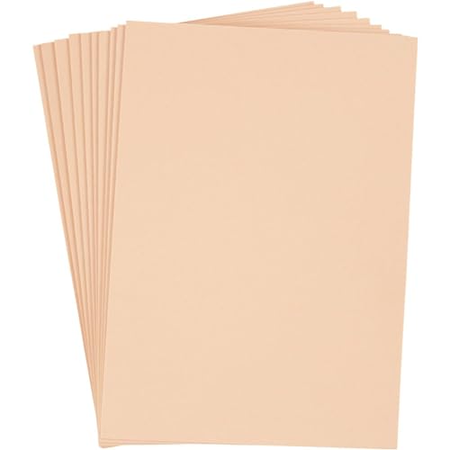 Feuilles de mousse EVA, A4 21x30 cm, épaisseur 2 mm, crème, 10feuilles