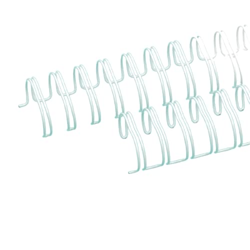 Craftelier - Kit de 2 Espirales de Anillas Dobles para Encuadernar Álbumes, Cuadernos, Agendas o Calendarios | Ideal para Proyectos de Scrapbooking y Manualidades | Ø 2,54 cm (1') - Color Blanco