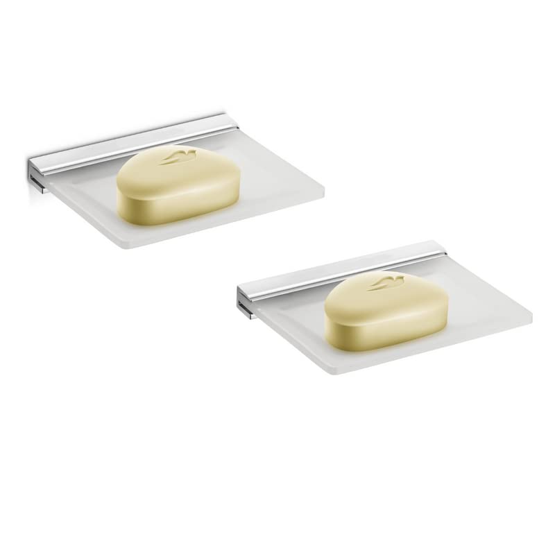 JIMIKRON Acrylic Milky Finish Bathroom Single Soap Dish Wall Mounted Soap Holder/Soap Dish/Soap Stands for Bathroom Accessories for Home (6 Mm, Pack of 2 Milky). (B0BB8LJS8N) Amazon Price History, Amazon Price Tracker