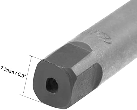 sourcing map Metric Hand Tap M12 Thread 1 Pitch 4 Straight Flutes H2 Alloy Tool Steel Bottom & Taper Screw Tap Set Tapping Tools for Repairing 1 Pair