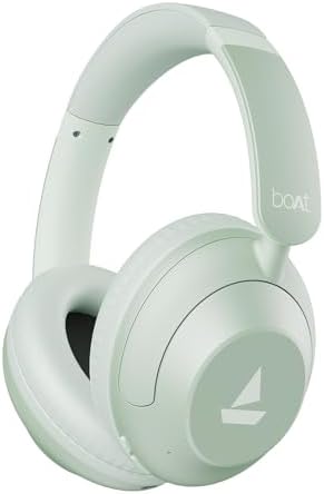 Boat Rockerz 650 Pro, Touch/Swipe Controls, Dolby Audio, 80Hrs Battery, 2Mics ENx, Fast Charge, App Support, Dual Pair, Bluetooth Over Ear Headphones with Mic (Sage Green) : Amazon.in: Electronics