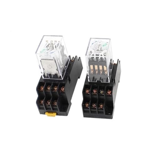 Relés con bobina de 220V 4PDT y luces LED para evitar fallos de cableado