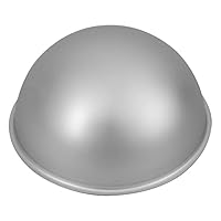 Bakemaster Cake Pan Silver Anodised Hemisphere Cake Pan, Silver, 40261