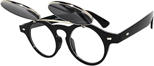 OWL Steampunk Vintage Retro Round Circle Gothic Hippie Colored Plastic Frame Sunglasses Colored Lens3