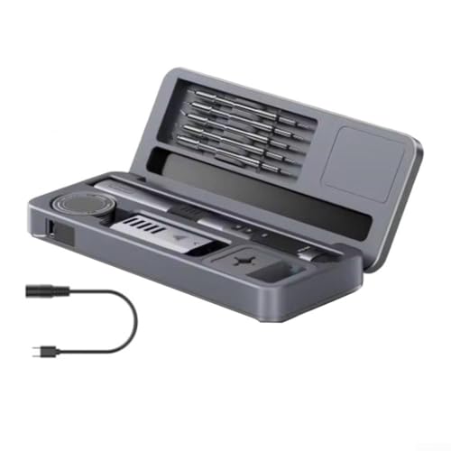 100W Portable Corded Soldering Iron Kit with Fast 2-Second Heating (180–842°F), Digital Temperature Control & 6 Tips – for Electronics Repair(B)