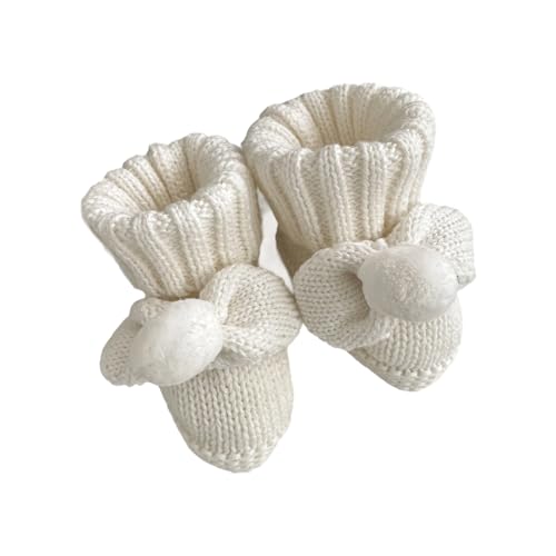 Newborn Baby Booties Cotton Knitte Shoes Soft Comformable First Wakers Warm Booties For 0-6Months Toddler Infant Skin Friendl