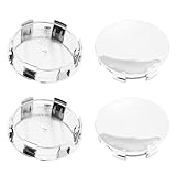 DewFlew 4Pcs Wheel Center Caps for Ford Mustang 2001-2014/Focus 2002-2004/F-150 2010-2014/2015 200 S Sedan Wheel Rim Outer 65mm(2.56in) Inner 59mm(2.32in) Chrome Hub Caps