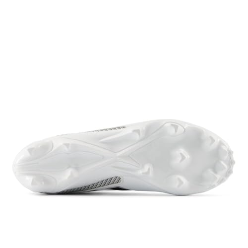 New Balance New Balance Men's Rush V5 Mid Lacrosse Shoe, White/Black/Team Red, 12 M
