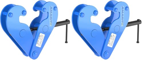 Image of Vertical Beam Clamp 4400lbs (2 Ton) Working Load Limit (Pack of 2)