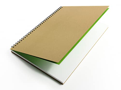 Artgecko Krafty Sketchbook A3 blanc pour dessin au crayon et croquis portrait - 3