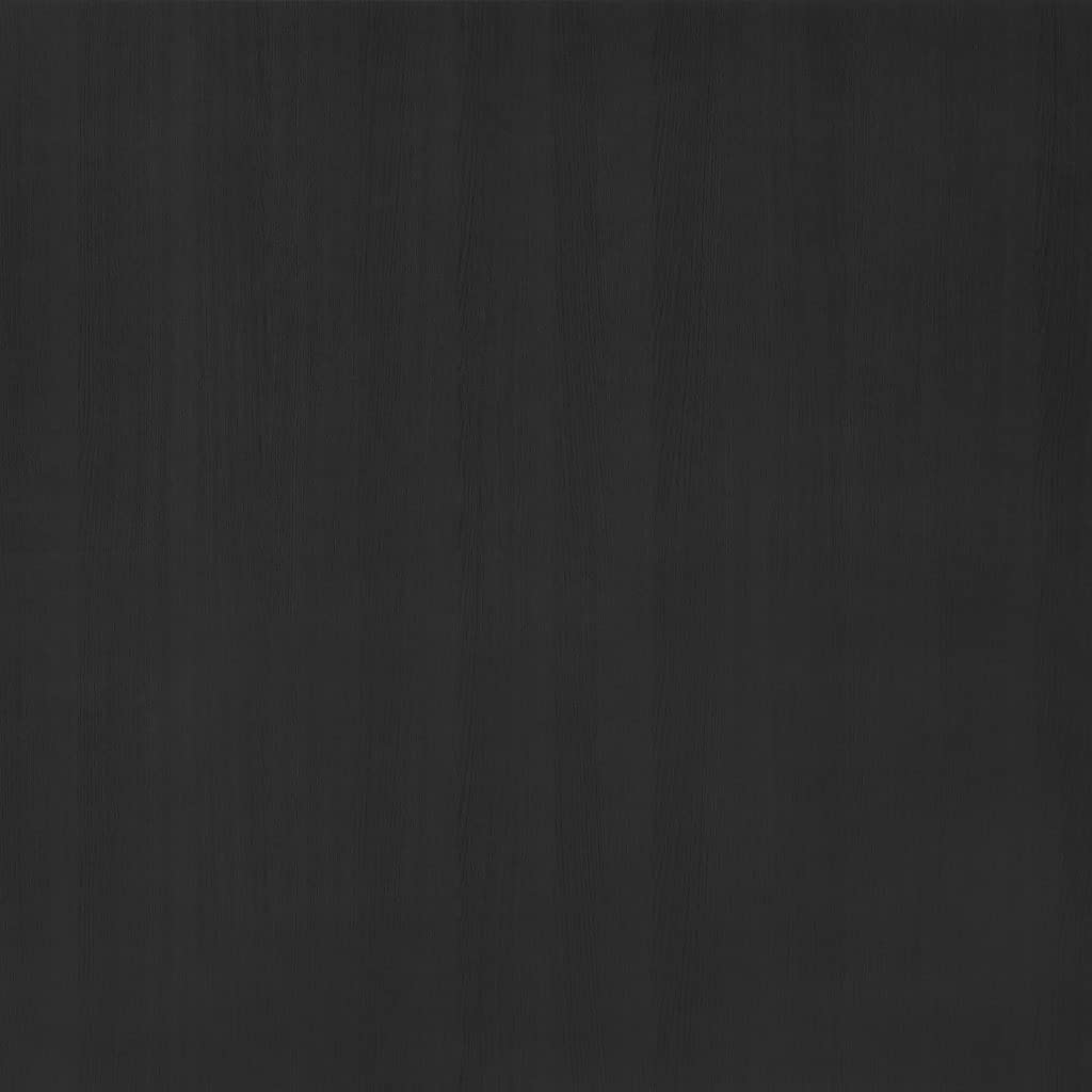 Regał na książki, ścianka działowa, czarny, wielofunkcyjny regał na książki do salonu, 80 x 25 x 132 cm, lite drewno sosnowe