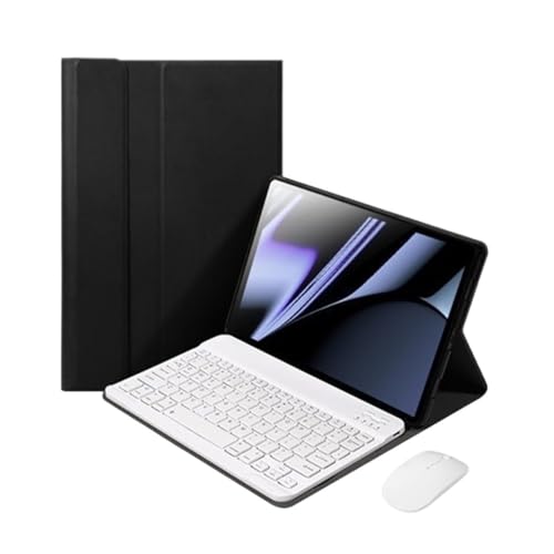 Funda de cuero con teclado OPPO Pad 3 Pro y ratón premium rosa 7