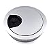 2-Pack Desk Grommet for Wire Organizer - Matte Silver, Fits 2" Hole, GMS53-2