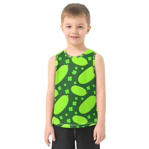 J JOYSAY Cucumber Clovers Field Chartreuse Boys Tank Top Sleeveless Muscle Shirts Quick Dry Kids T-Shirts 3-15T2