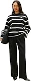 Tommy Hilfiger Damska bluza TH SCRIPT MDRN TERRY SWTSHRT WW0WW48431 Pulower, CZARNY (czarny/Calico Stp), XXS, Czarny (Czarny/Calico Stp), XXS