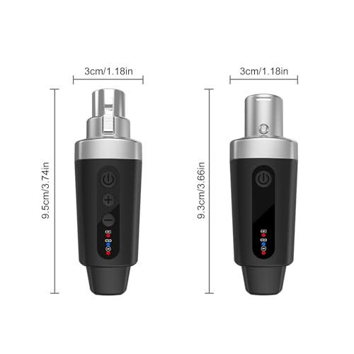 Sistema inalámbrico de micrófono LiebeWH 2.4G: transmisor y receptor XLR para micrófonos dinámicos, consolas de mezcla e instrumentos musicales (1 a 2) miniatura 2