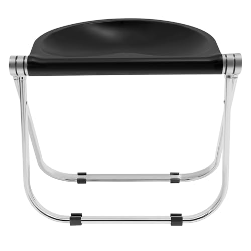 Chaise pliante moderne noire multifonctionnelle pour intérieur - 8