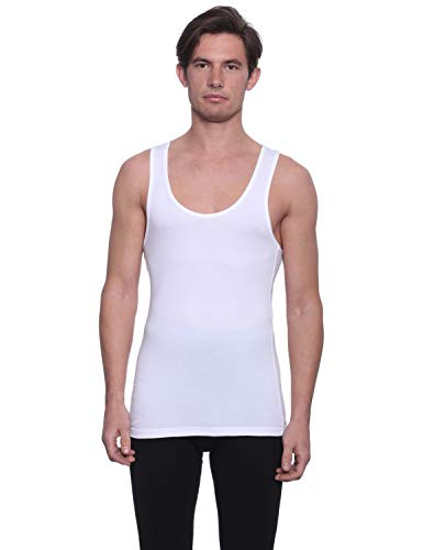 فانلة داخلية سادة ريسرباك بدون أكمام برقبة دائرية ملائمة للر...