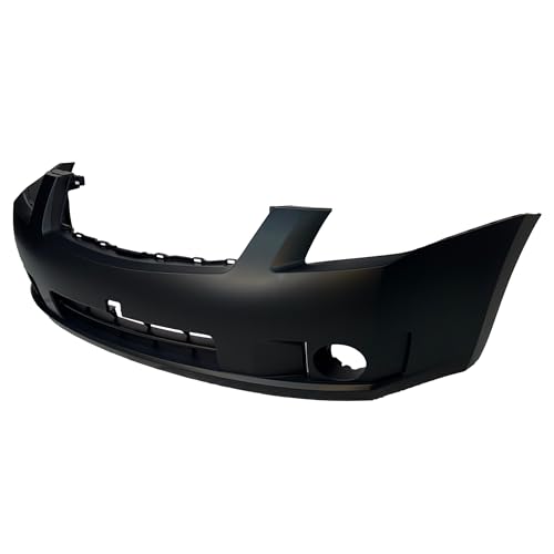 Image of FitParts Compatible with Nissan Sentra 2007-2009 Front Bumper Cover | Primed, With Fog Light Holes, Ready to Paint, OEM 62022ET32J, NI1000241