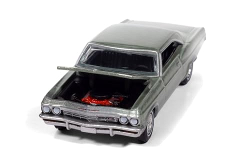 Modelo de coche 1965 SS 396 Willow Green Metallic 1/64 miniatura 2