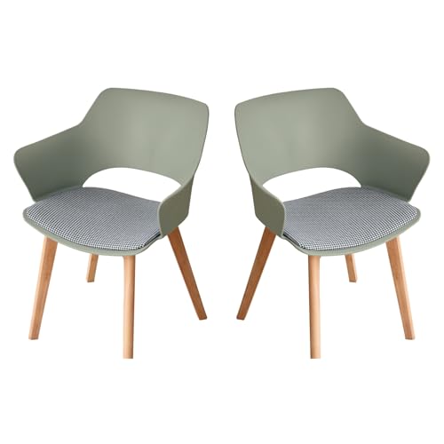 GrandCA HOME 4er-Set Nordischen Küchenstühlen, Esszimmerstuhl mit...