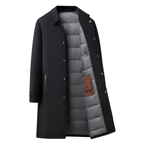Veste d'hiver isolée et coupe-vent en duvet imperméable homme