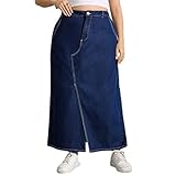 Nota sobre las tallas: esta falda de mezclilla es de talla asiática, consulta nuestra tabla de tallas para elegir la talla que más te convenga. Cualquier problema de calidad se puede devolver dentro de los 30 días.