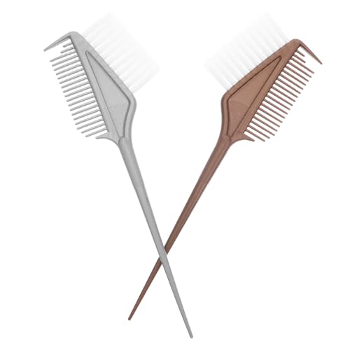 Generico Set 2 Pezzi Spazzola per Tinture per Chioma Pennello Applicatore Accessori per Saloni di Bellezza Strumento per Parrucchieri e Barbieri Riutilizzabile e Lavabile per Uso