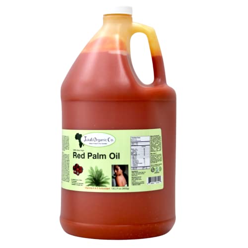 Red Palm Oil by Juka's Organic Co. (100% Authentic & Sustainable, All Natural From Africa) (135.2 FL OZ)
