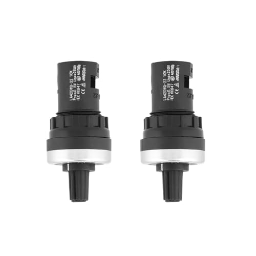 2Pcs Panel Mount 10K Potentiometer VSD VFD Rotary Variable Frequency Converter