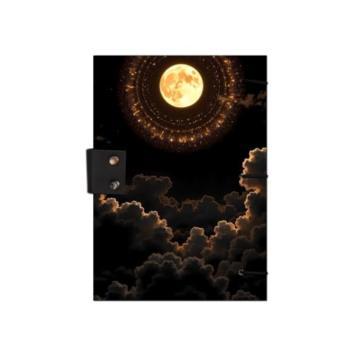 Image of Shine Moon Diary Notebook 7x5 Inch 160 Pages Unruled Journal for Notes