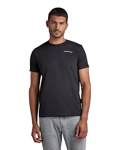 G-Star Raw Camiseta Logo Base, Negro Dk Black 336-6484 , Xs Para Hombre G-Star Raw Camiseta Logo Base, Negro Dk Black 336-6484 , Xs Para Hombre