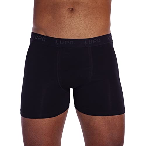 Cueca Boxer, Lupo, Masculino, Preto, M