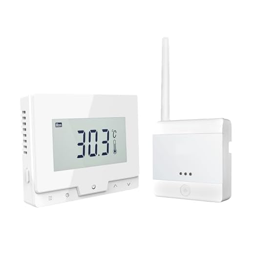 ECOBAY Termostato inalámbrico programable con receptor, para calderas, calefacción por suelo radiante eléctrico y de agua