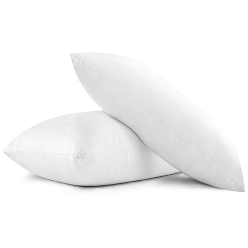 EIUE 2 Pack 20x30 Inch Bed Pillows, Soft Supportive Low