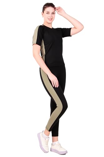 Image of Benzos Women's Body Fitted Gym Running Sports Track Suit | Regular Casual Fit | Track Suit for Girls & Women | Fabric - Polyester Blend