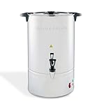 Morphy Richards 20L Stainless Steel Tea Urn, 80 Cup Instant Hot Water Dispenser, Fast Boil, Boil Dry Protection, Auto Reset, Internal Temp Control, Twist Lock Lid, Ideal for Catering & Events, 140001