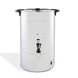 Morphy Richards 20L Stainless Steel Tea Urn, 80 Cup Instant Hot Water Dispenser, Fast Boil, Boil Dry Protection, Auto Reset, Internal Temp Control, Twist Lock Lid, Ideal for Catering & Events, 140001
