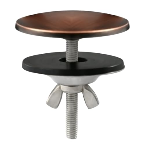 Stainless Steel Kitchen Sink Hole Cover,2 Inch Kitchen Sink Hole Cap,Faucet Hole Cover Leakproof Hole Plate Stopper Cover for Sink Tap Hole Plug (Bronze)