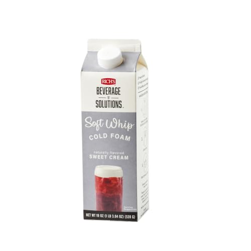 Rich's Sweet Cream Whipped Topping - Naturally Flavored, Soft Whip, Frozen, 12 Pack, 19 Ounce Cartons