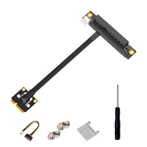 Carte réseau miniature PCIe et carte son via câble d'extension ordinateur