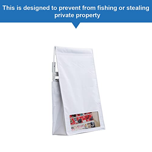 Image of Indoor Wall Mount Mail Catcher Bag Door Slot Post Box Basket Mail Boxes Organizer Security White
