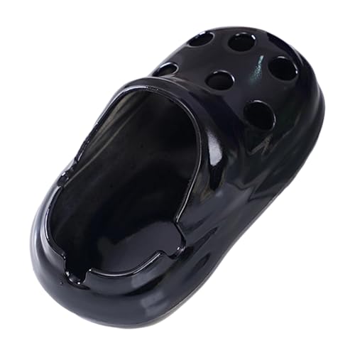 Cenicero de mesa con forma de zapato, compacto para decoración del hogar, colector de cenizas, práctico esencial para uso en interiores y exteriores, fumadores creativos